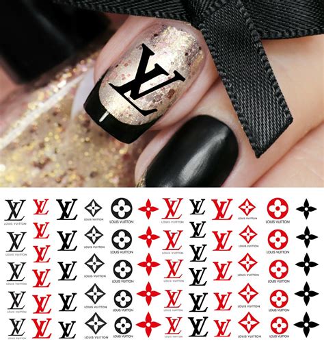 louis vuitton nail art decals.